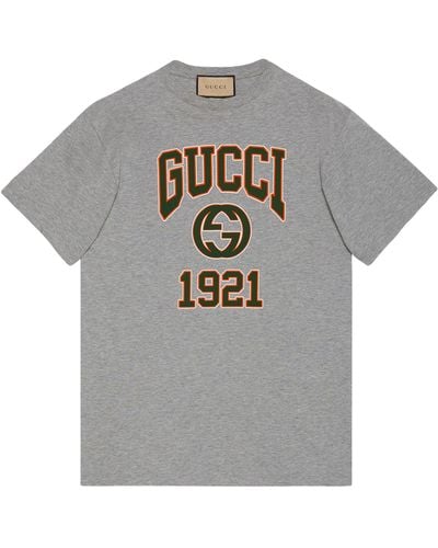Gucci Cotton Logo T-shirt - Grey