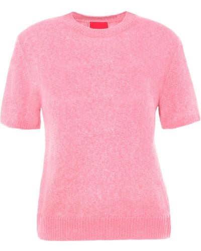 Cashmere In Love Cashmere-silk Sidley T-shirt - Pink