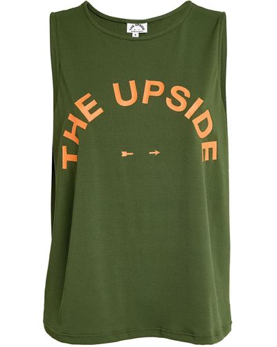The Upside Cropped Bailey Tank Top - Green