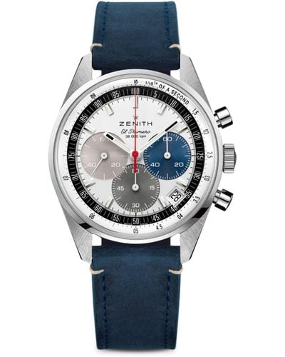 Zenith Stainless Steel Chronomaster Original Watch 38mm - Blue