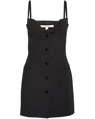 Nensi Dojaka Tailored Mini Dress - Black