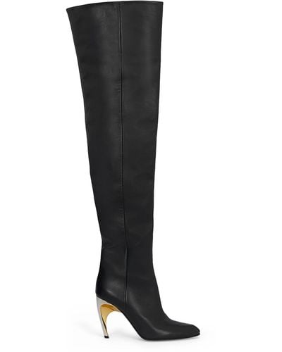 Alexander McQueen Thigh-high Armadillo Boots 95 - Black