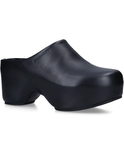 Givenchy Leather G Clogs 50 - Black