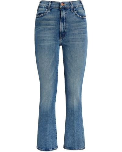 Mother Hustler High-rise Flared Jeans - Blue