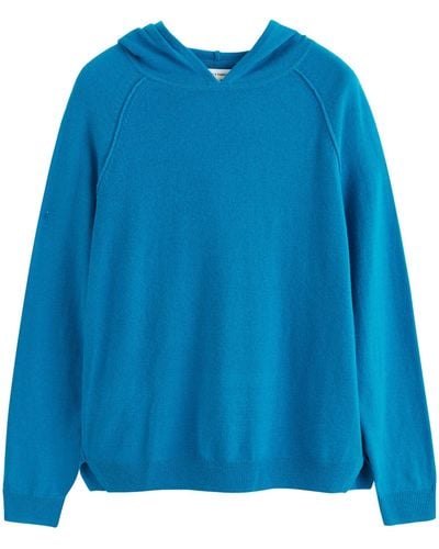 Chinti & Parker Knitted Hoodie - Blue
