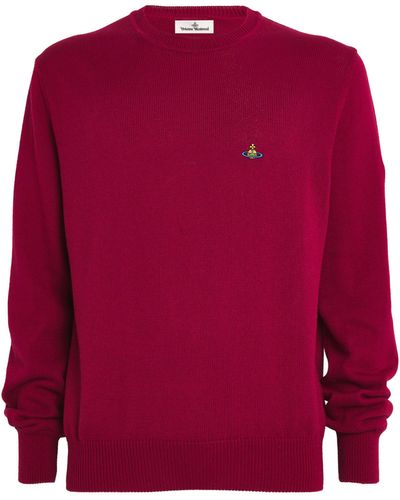 Vivienne Westwood Organic Cotton-cashmere Mini Orb Sweater - Red