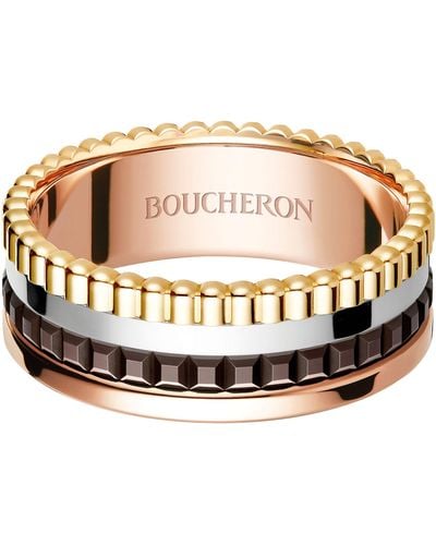 Boucheron Mixed Gold Quatre Classique Ring - Pink