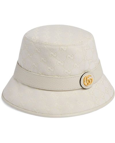 Gucci Gg Canvas Bucket Hat - Natural