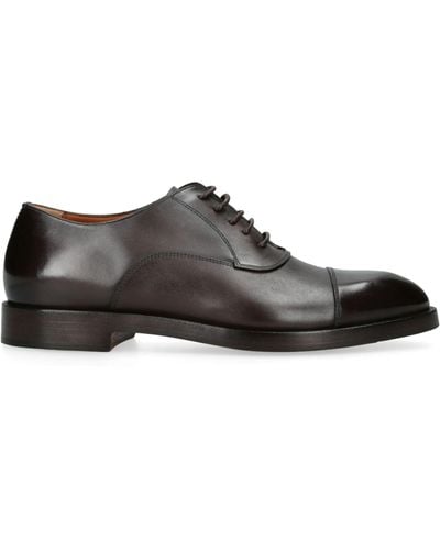 Zegna Leather Torino Oxford Shoes - Brown