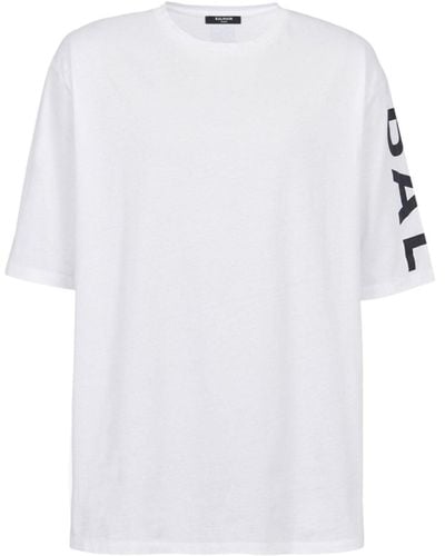 Balmain Oversized Logo T-shirt - White