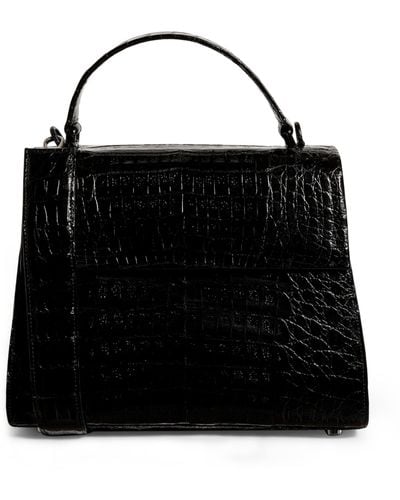 Nancy Gonzalez Large Crocodile Lexi Top-handle Bag - Black