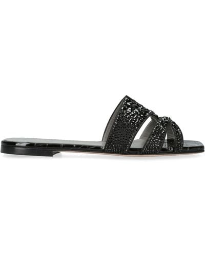 Gina Embellished Beaux Sandals - Black