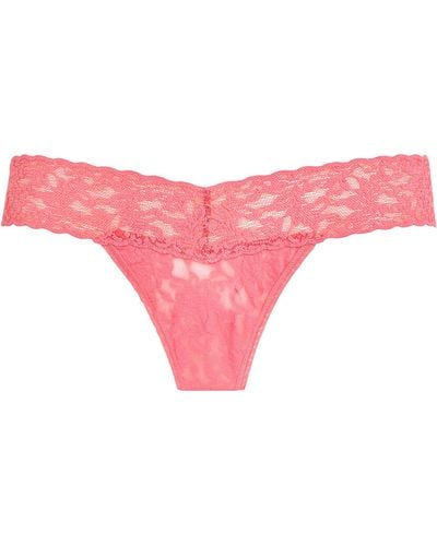 Hanky Panky Signature Lace Low-rise Thong - Pink
