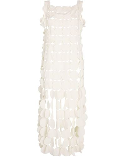 A.W.A.K.E. MODE Sleeveless Circle Maxi Dress - White