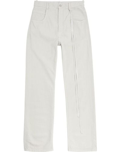 Ann Demeulemeester Oversized Ronald Jeans - White