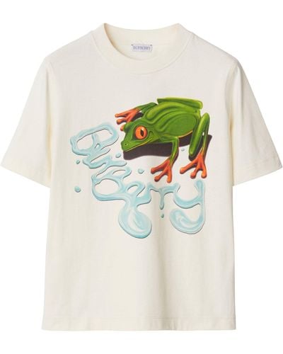 Burberry Cotton Frog T-shirt - White