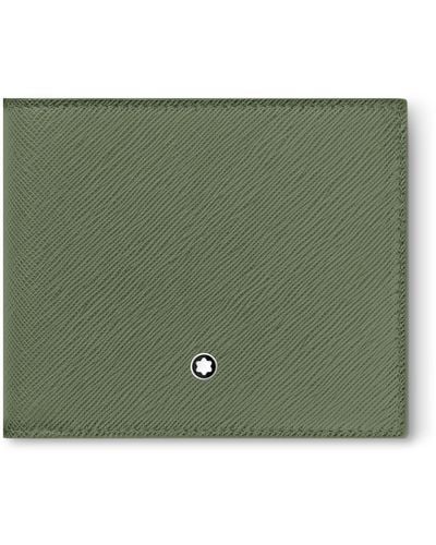 Montblanc Leather Sartorial 8cc Wallet - Green