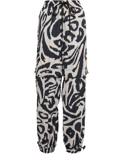 adidas By Stella McCartney Woven Zebra Sports Pants - White