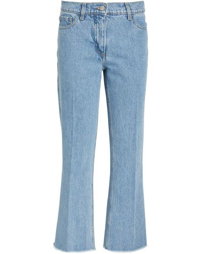 Magda Butrym Cropped Flared Jeans - Blue