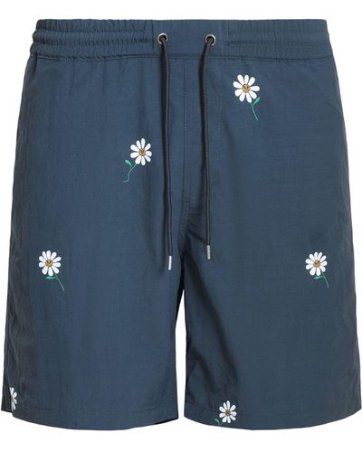 AllSaints Daisical Swim Shorts - Blue