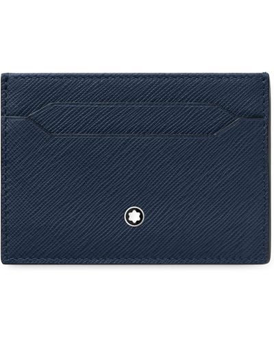 Montblanc Leather Sartorial Card Holder - Blue