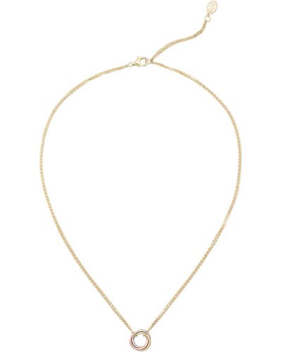 Cartier Small White, Yellow And Rose Gold Trinity Necklace - Metallic