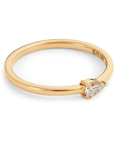 Eva Fehren Yellow Gold And Diamond Boa Ring (size 6.5) - Brown