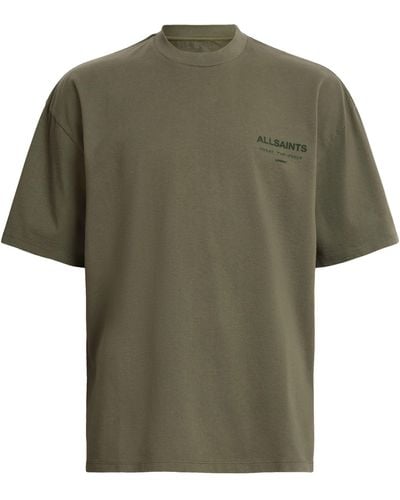 AllSaints Cotton Xander Logo T-shirt - Green