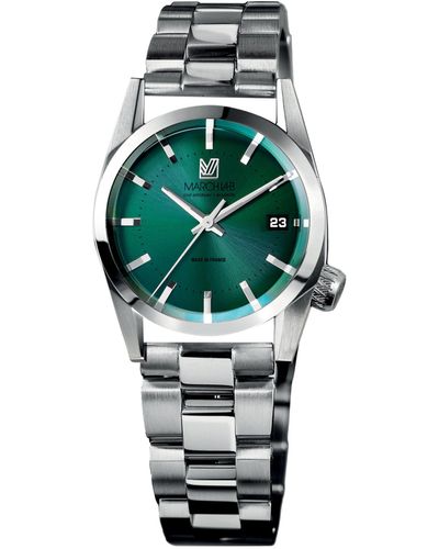 March LA.B Stainless Steel Am69 Electric Watch 36mm - Green