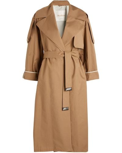 Max Mara Oversized Belted Trench Coat - Brown