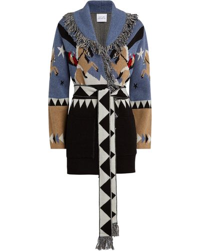 Hayley Menzies Cotton-wool Rodeo Cardigan - Blue