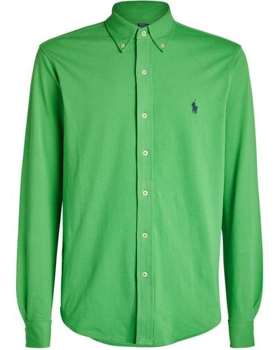 Polo Ralph Lauren Cotton Featherweight-mesh Shirt - Green
