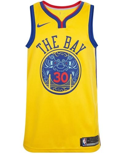 Nike Stephen Curry Golden State Warriors Basketball Jersey - Yellow