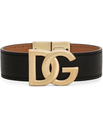 Dolce & Gabbana Logo Bracelet - Black