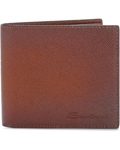 Santoni Leather Wallet - Brown