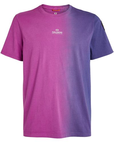 Parajumpers Two-tone Logo T-shirt - Purple
