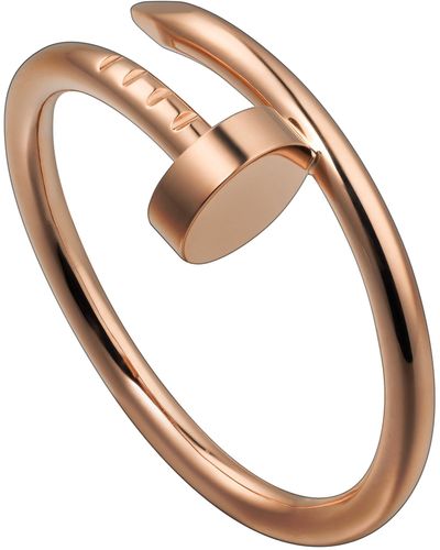Cartier Small Rose Gold Juste Un Clou Ring - White