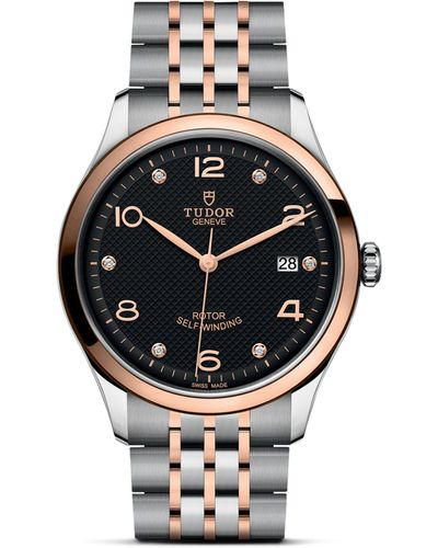 Tudor 1926 Steel And Rose Gold Watch 39mm - Black