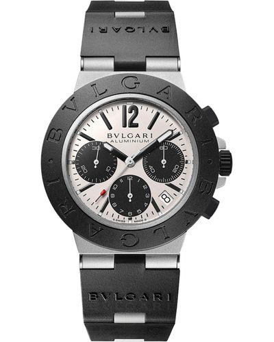 BVLGARI Aluminium Titanium Chronograph Watch 40mm - Gray