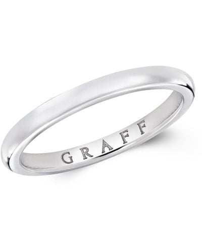 Graff Platinum Classic Wedding Ring - White
