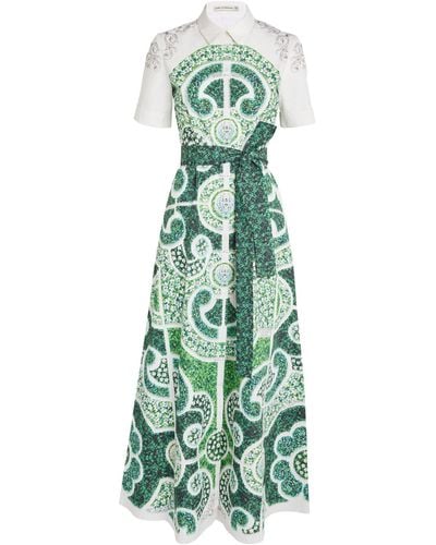Mary Katrantzou Green Topiary Maxi Dress