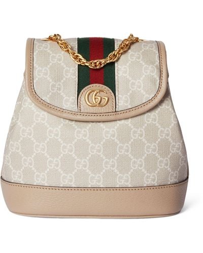 Gucci Mini Ophidia Gg Backpack - Natural