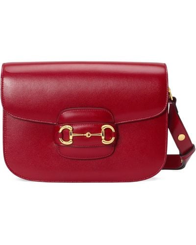 Gucci Horsebit 1955 Shoulder Bag - Red