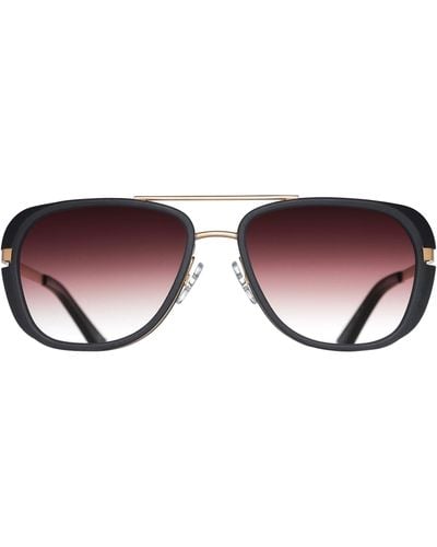 Matsuda Cross-bar Sunglasses - Brown