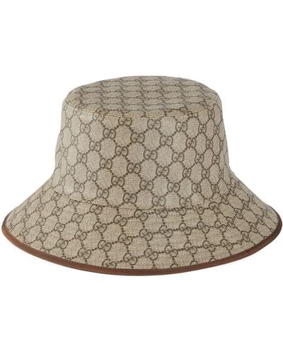 Gucci Gg Supreme Bucket Hat - Brown