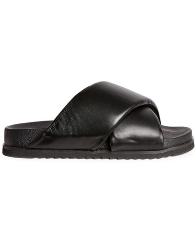 AllSaints Leather Saki Sandals - Black