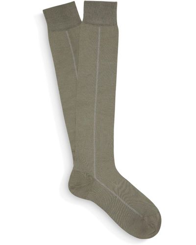 Zegna Mid-calf Socks - Green
