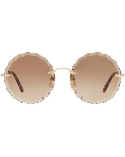 Chloé Rosie Round Sunglasses - Natural