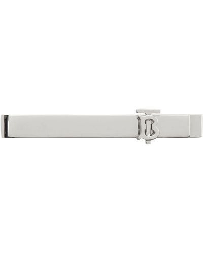 Burberry Monogram Tie Bar - White