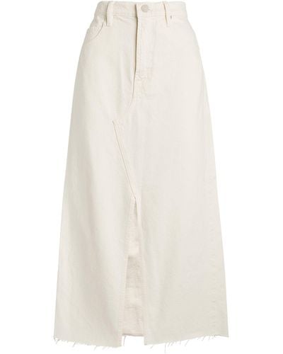 FRAME Denim The Midaxi Midi Skirt - White